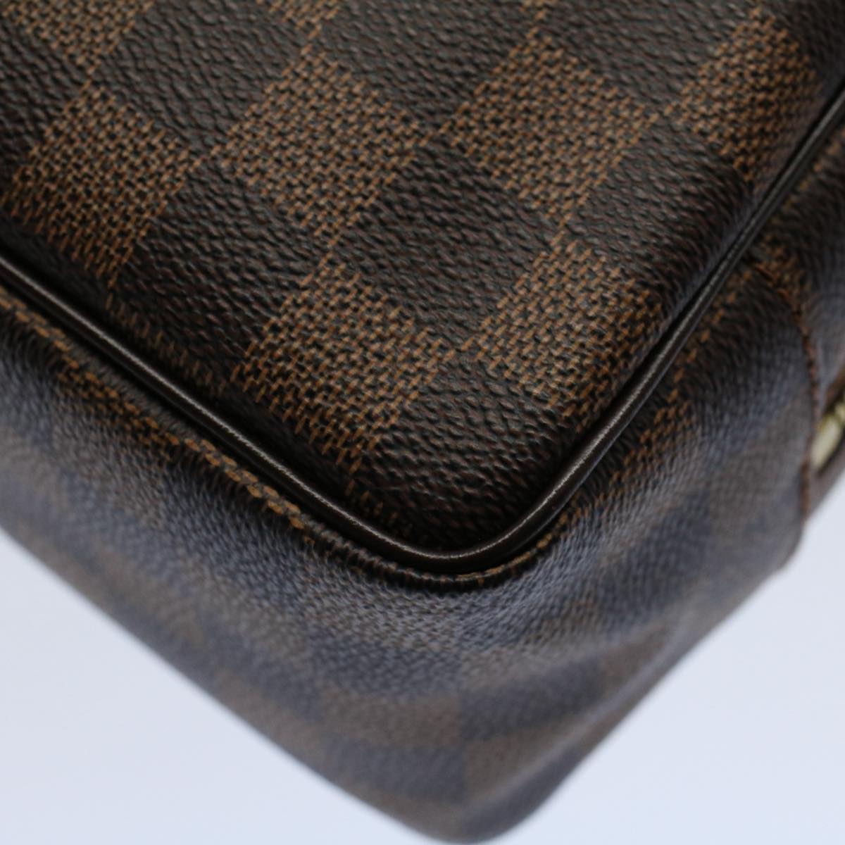 LOUIS VUITTON Damier Ebene Trousse Toilette 25 Clutch Bag N47624 LV Auth 55152