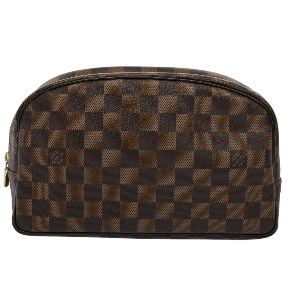 LOUIS VUITTON Damier Ebene Trousse Toilette 25 Clutch Bag N47624 LV Auth 55152