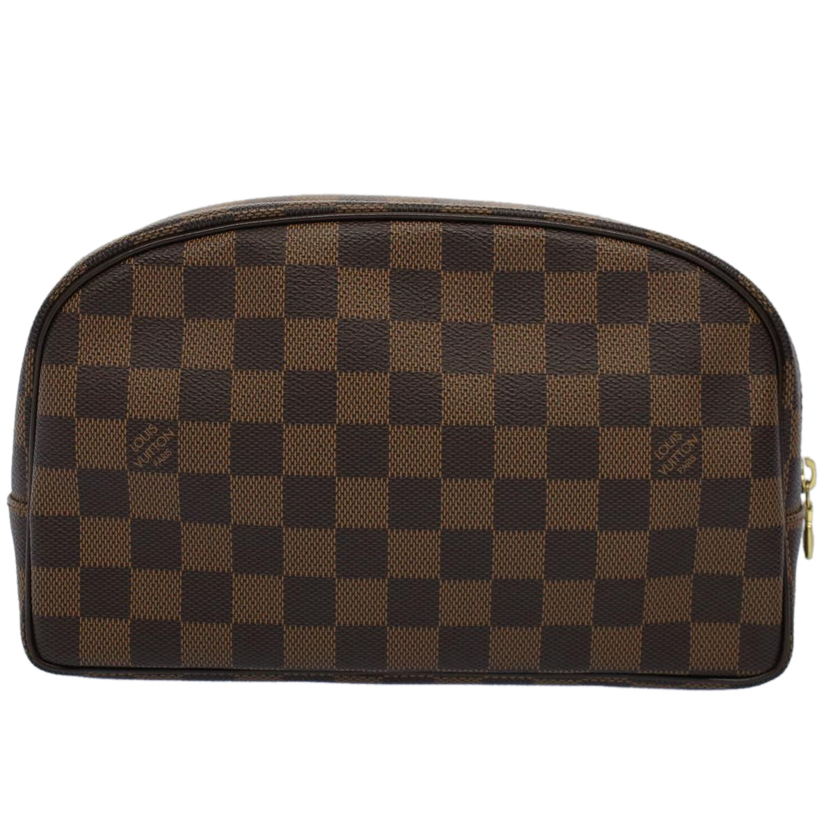 LOUIS VUITTON Damier Ebene Trousse Toilette 25 Clutch Bag N47624 LV Auth 55152 - 0