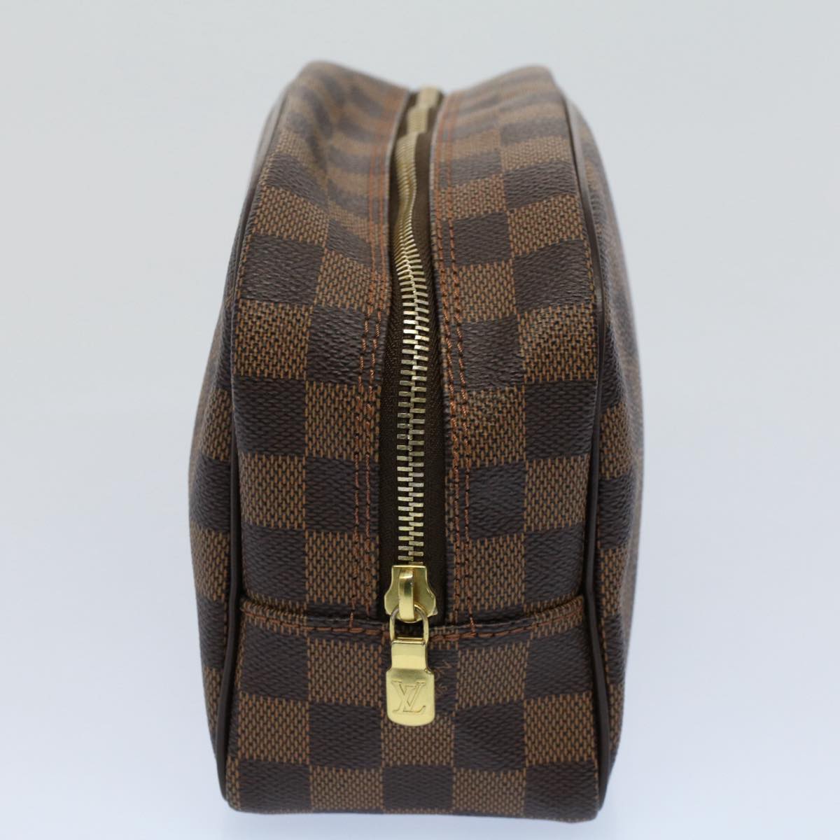 LOUIS VUITTON Damier Ebene Trousse Toilette 25 Clutch Bag N47624 LV Auth 55152