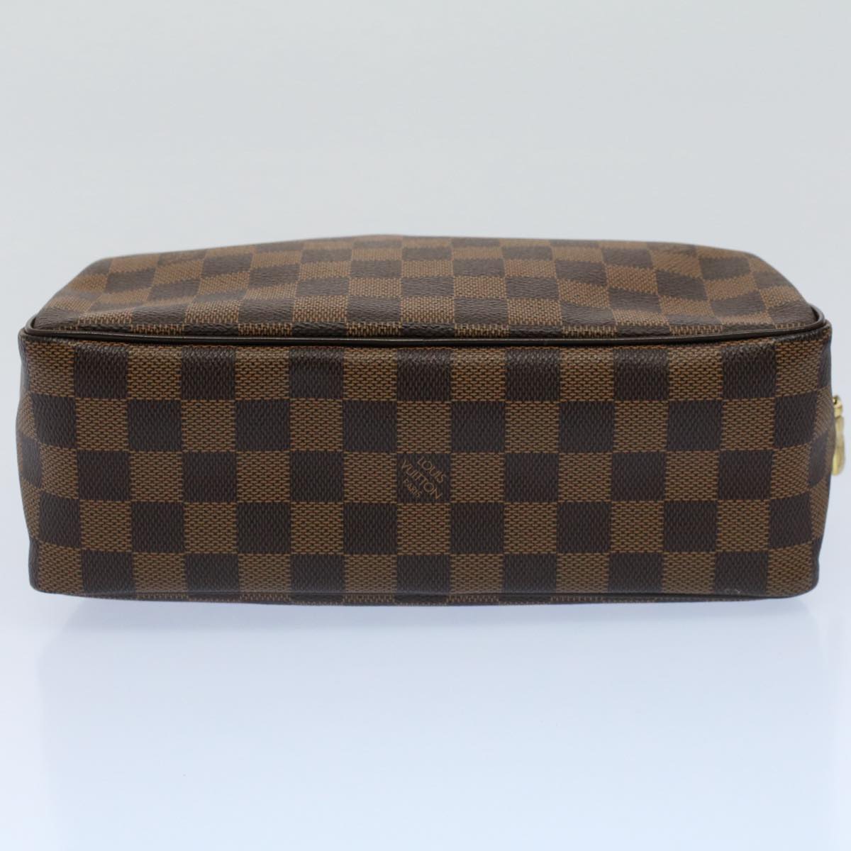 LOUIS VUITTON Damier Ebene Trousse Toilette 25 Clutch Bag N47624 LV Auth 55152