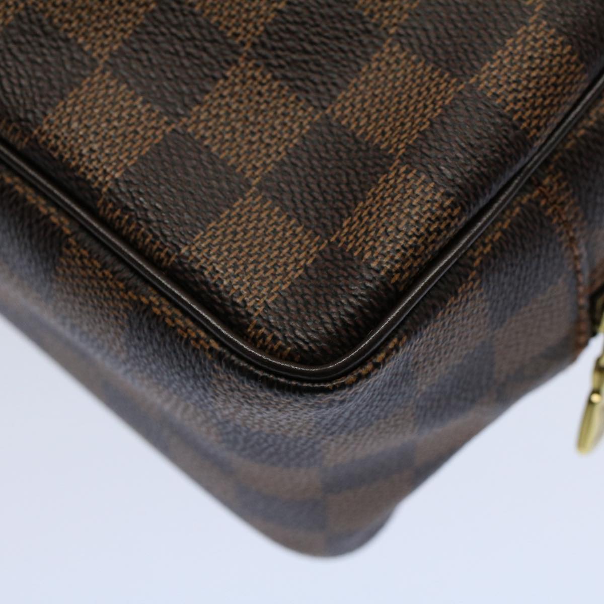 LOUIS VUITTON Damier Ebene Trousse Toilette 25 Clutch Bag N47624 LV Auth 55152