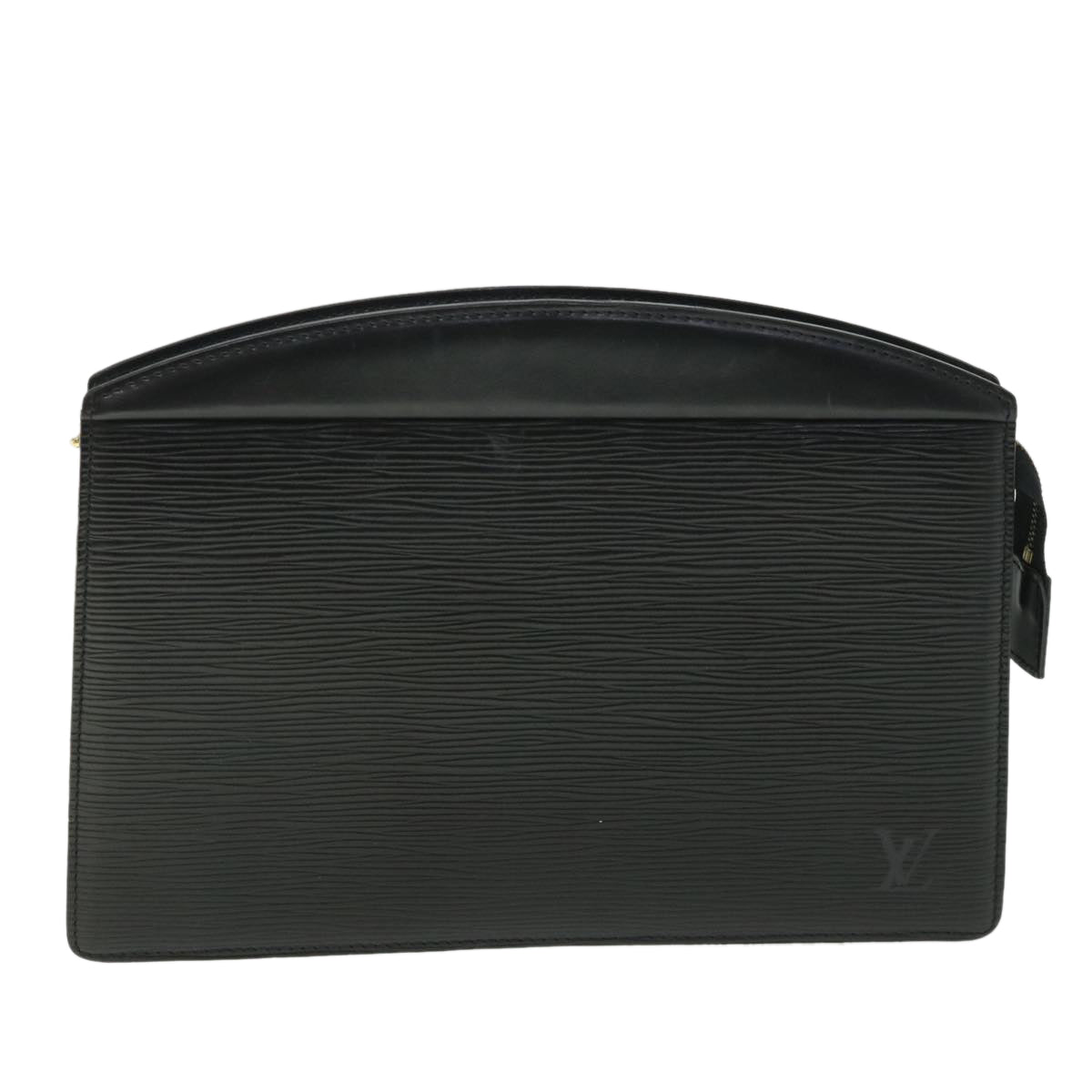 LOUIS VUITTON Epi Trousse Crete Clutch Bag Black M48402 LV Auth 55155