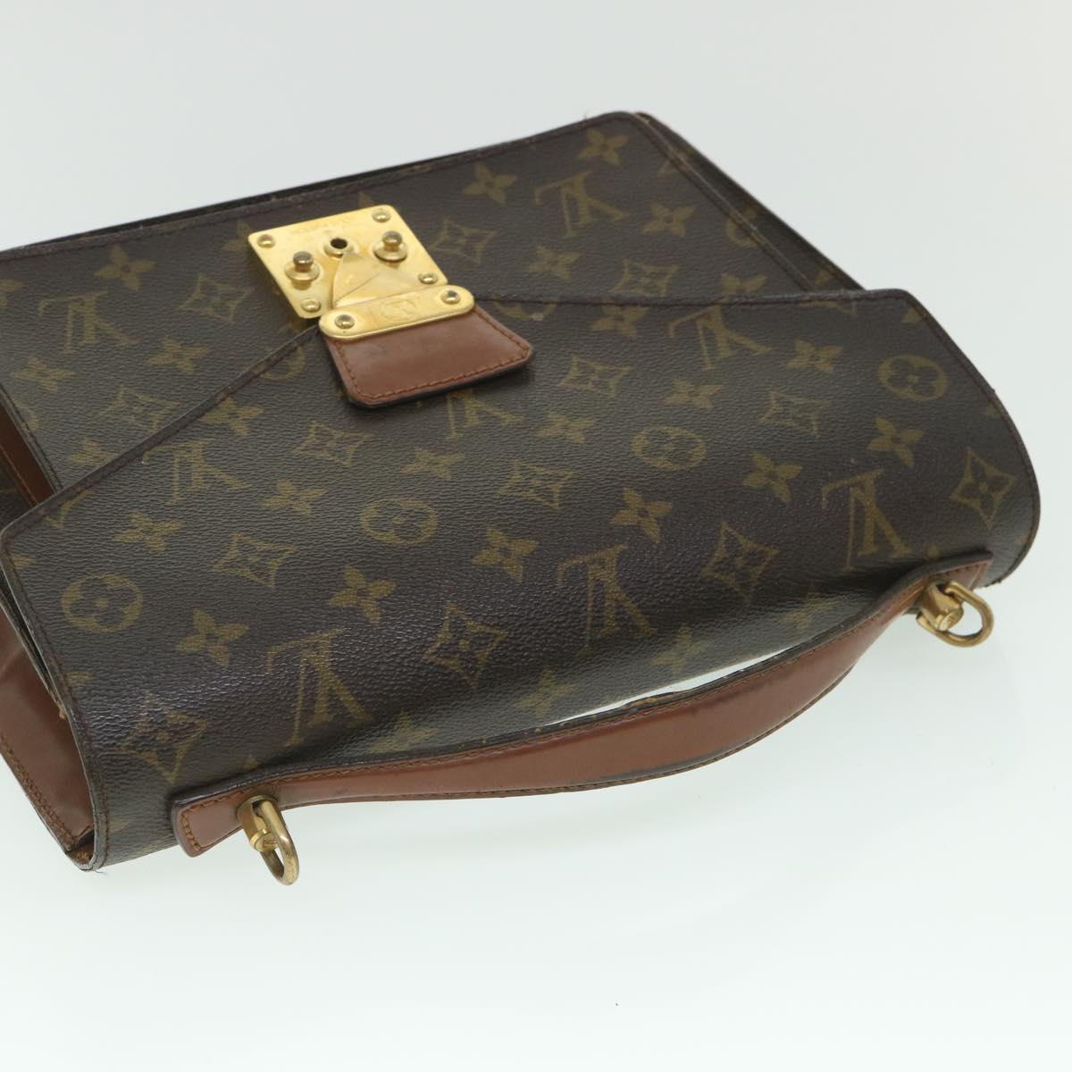 LOUIS VUITTON Monogram Monceau 28 Hand Bag 2way M51185 LV Auth 55168