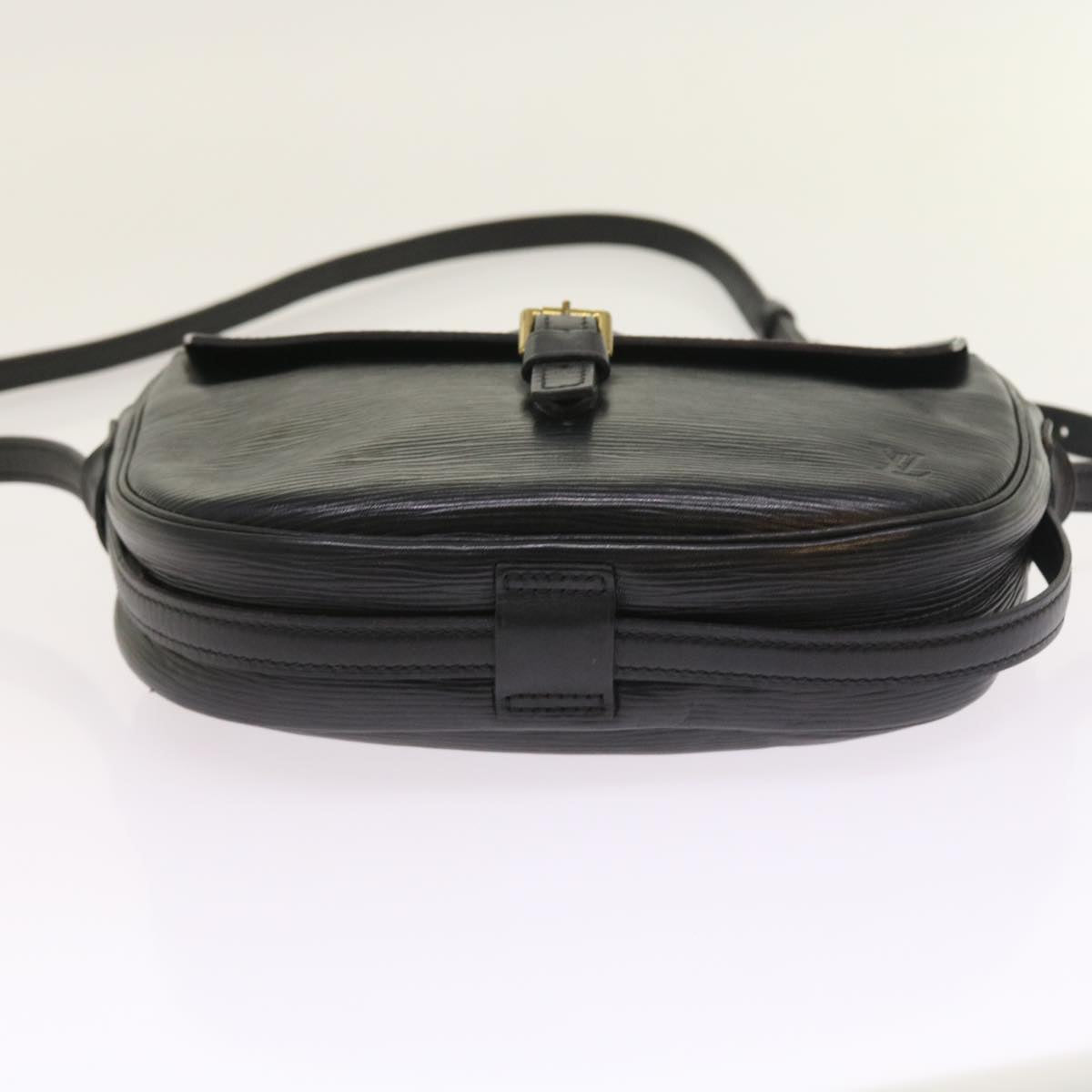 LOUIS VUITTON Epi Jeune Fille MM Shoulder Bag Black M52152 LV Auth 55170