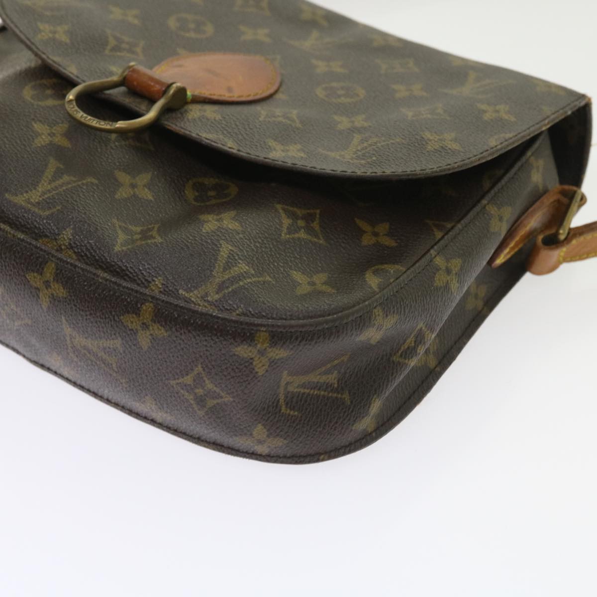 LOUIS VUITTON Monogram Saint Cloud GM Shoulder Bag M51242 LV Auth 55172