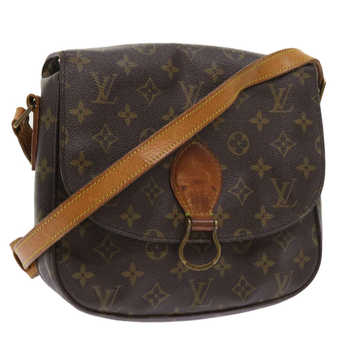 LOUIS VUITTON Monogram Saint Cloud GM Shoulder Bag M51242 LV Auth 55172