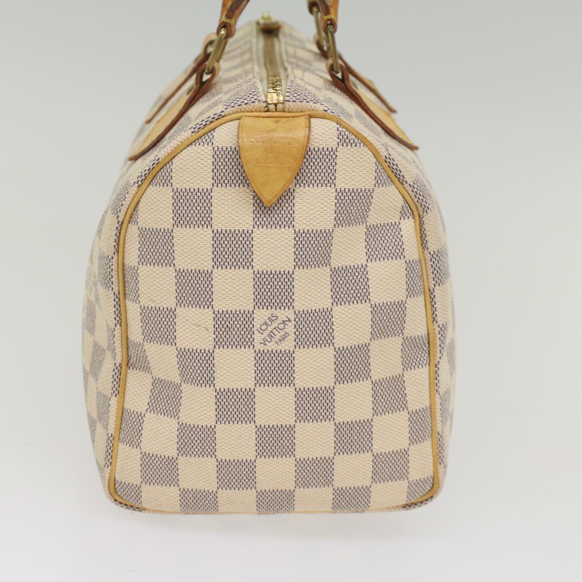 LOUIS VUITTON Damier Azur Speedy 25 Hand Bag N41534 LV Auth 55194