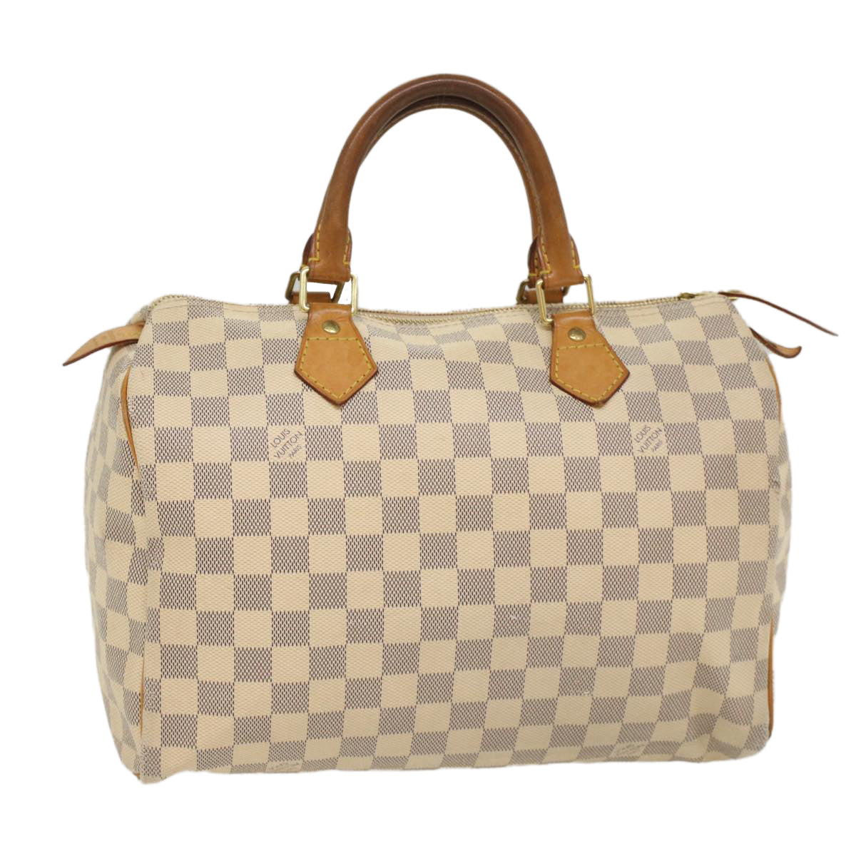 LOUIS VUITTON Damier Azur Speedy 30 Hand Bag N41533 LV Auth 55195