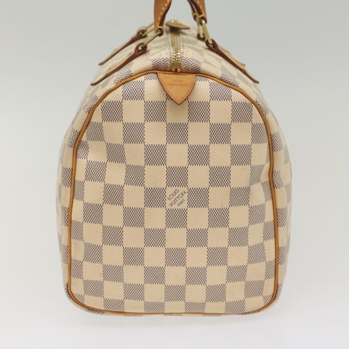 LOUIS VUITTON Damier Azur Speedy 30 Hand Bag N41533 LV Auth 55195