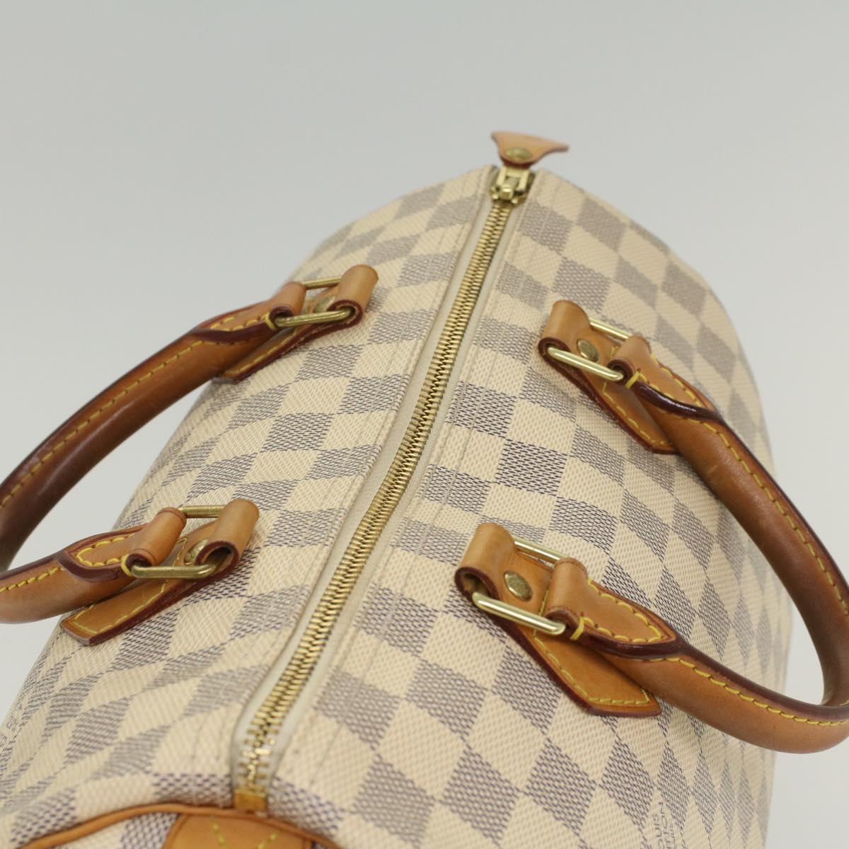 LOUIS VUITTON Damier Azur Speedy 30 Hand Bag N41533 LV Auth 55195