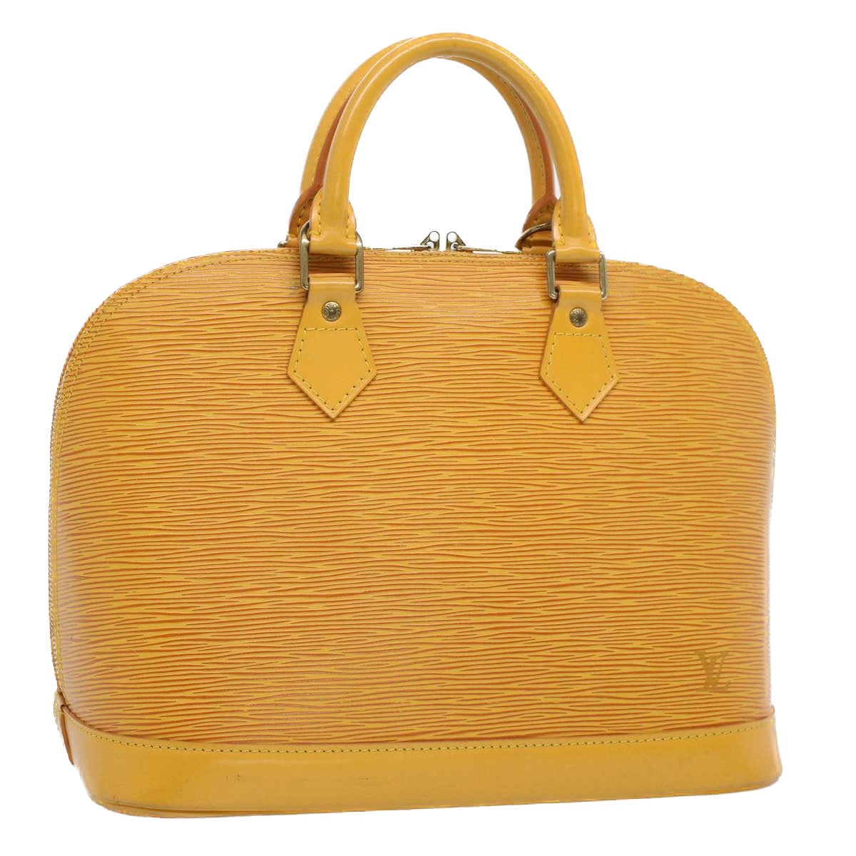 LOUIS VUITTON Epi Alma Hand Bag Tassili Yellow M52149 LV Auth 55230