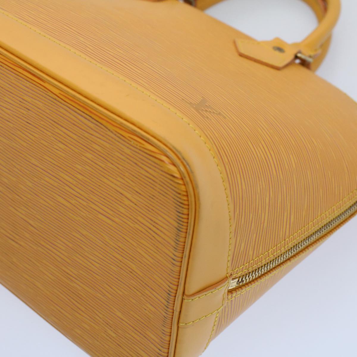 LOUIS VUITTON Epi Alma Hand Bag Tassili Yellow M52149 LV Auth 55230