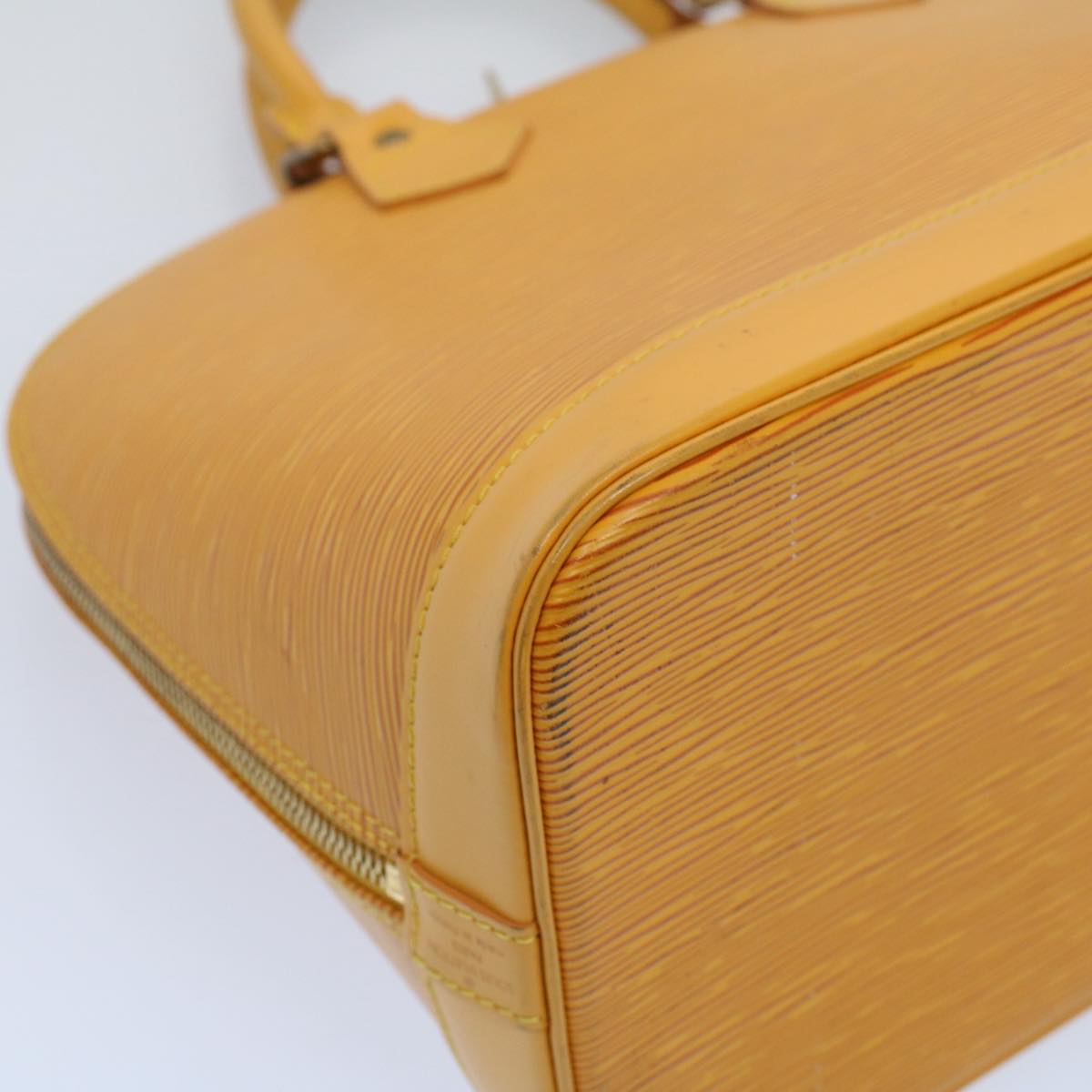 LOUIS VUITTON Epi Alma Hand Bag Tassili Yellow M52149 LV Auth 55230