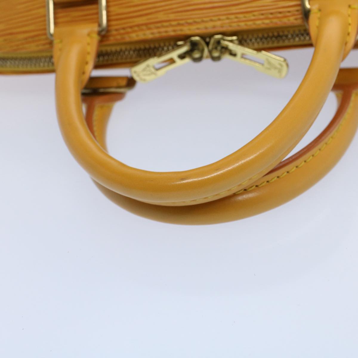 LOUIS VUITTON Epi Alma Hand Bag Tassili Yellow M52149 LV Auth 55230