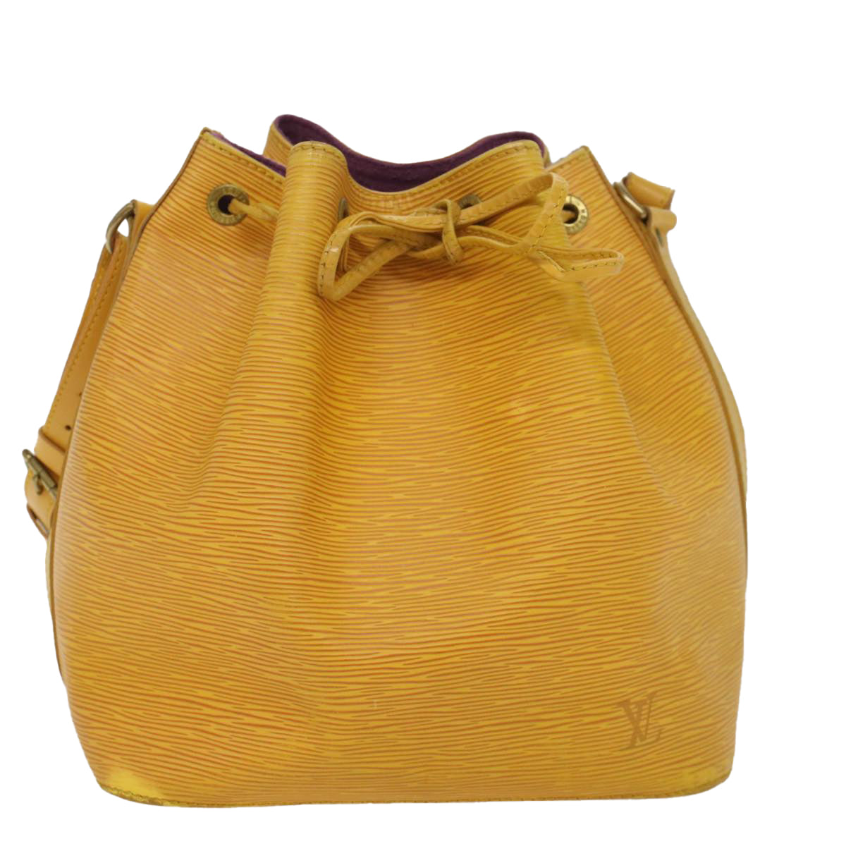 LOUIS VUITTON Epi Petit Noe Shoulder Bag Tassili Yellow M44109 LV Auth 55242