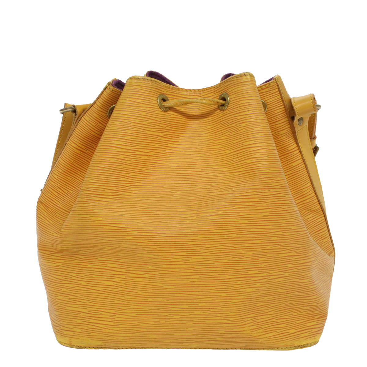 LOUIS VUITTON Epi Petit Noe Shoulder Bag Tassili Yellow M44109 LV Auth 55242