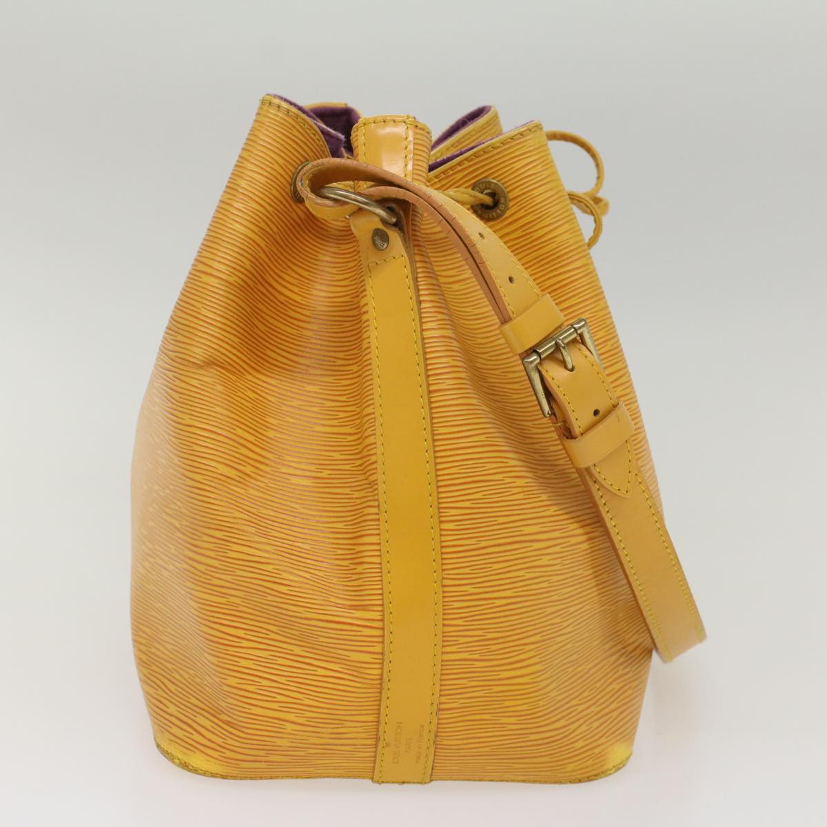 LOUIS VUITTON Epi Petit Noe Shoulder Bag Tassili Yellow M44109 LV Auth 55242