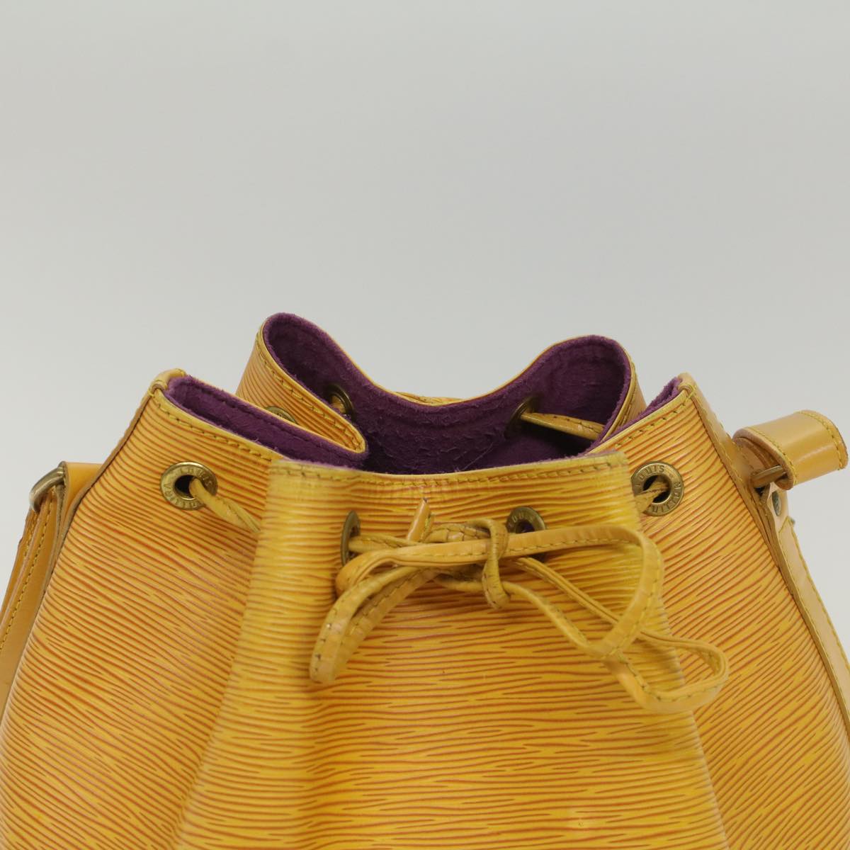 LOUIS VUITTON Epi Petit Noe Shoulder Bag Tassili Yellow M44109 LV Auth 55242