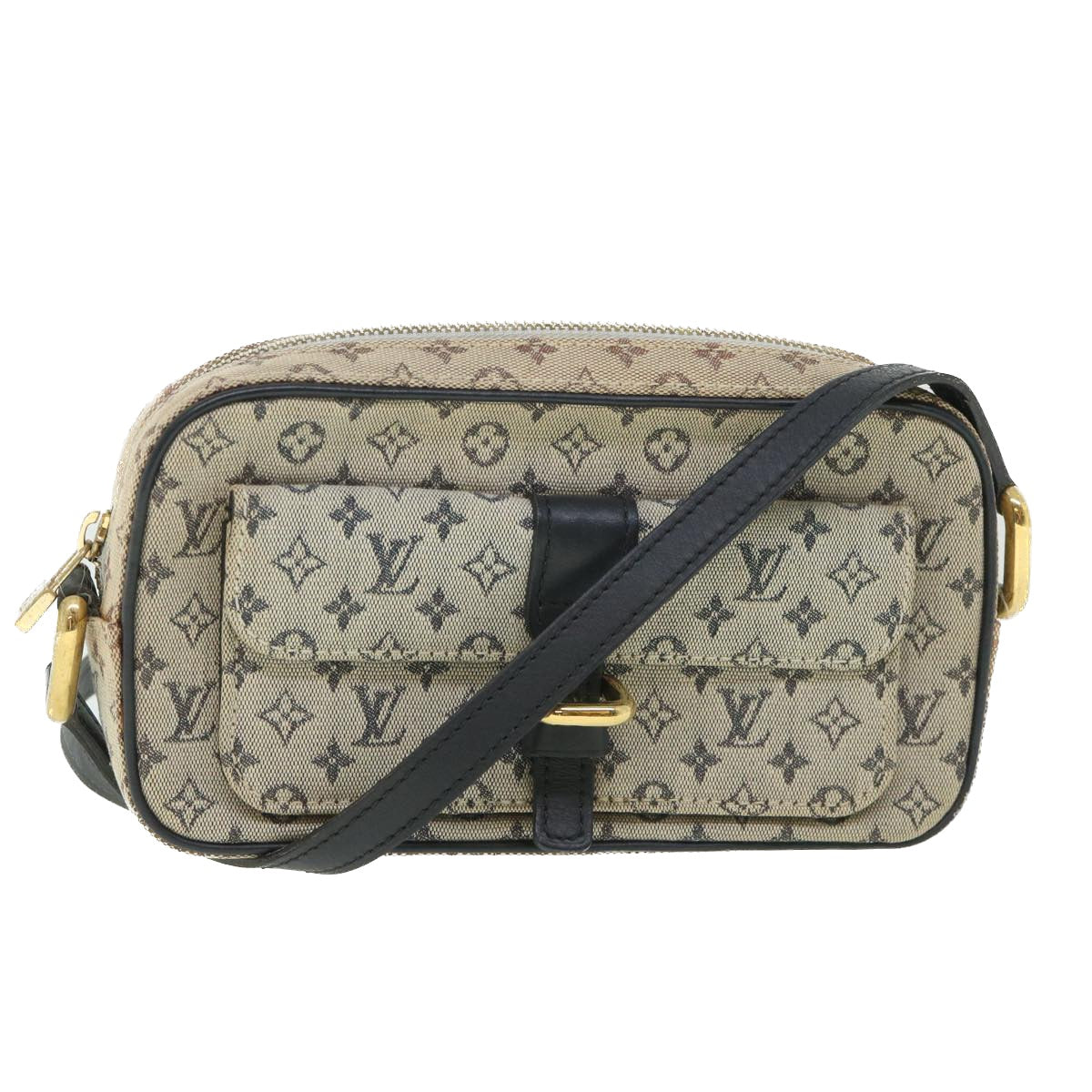 LOUIS VUITTON Monogram Mini Juliet MM Shoulder Bag Blue M92004 LV Auth 55281