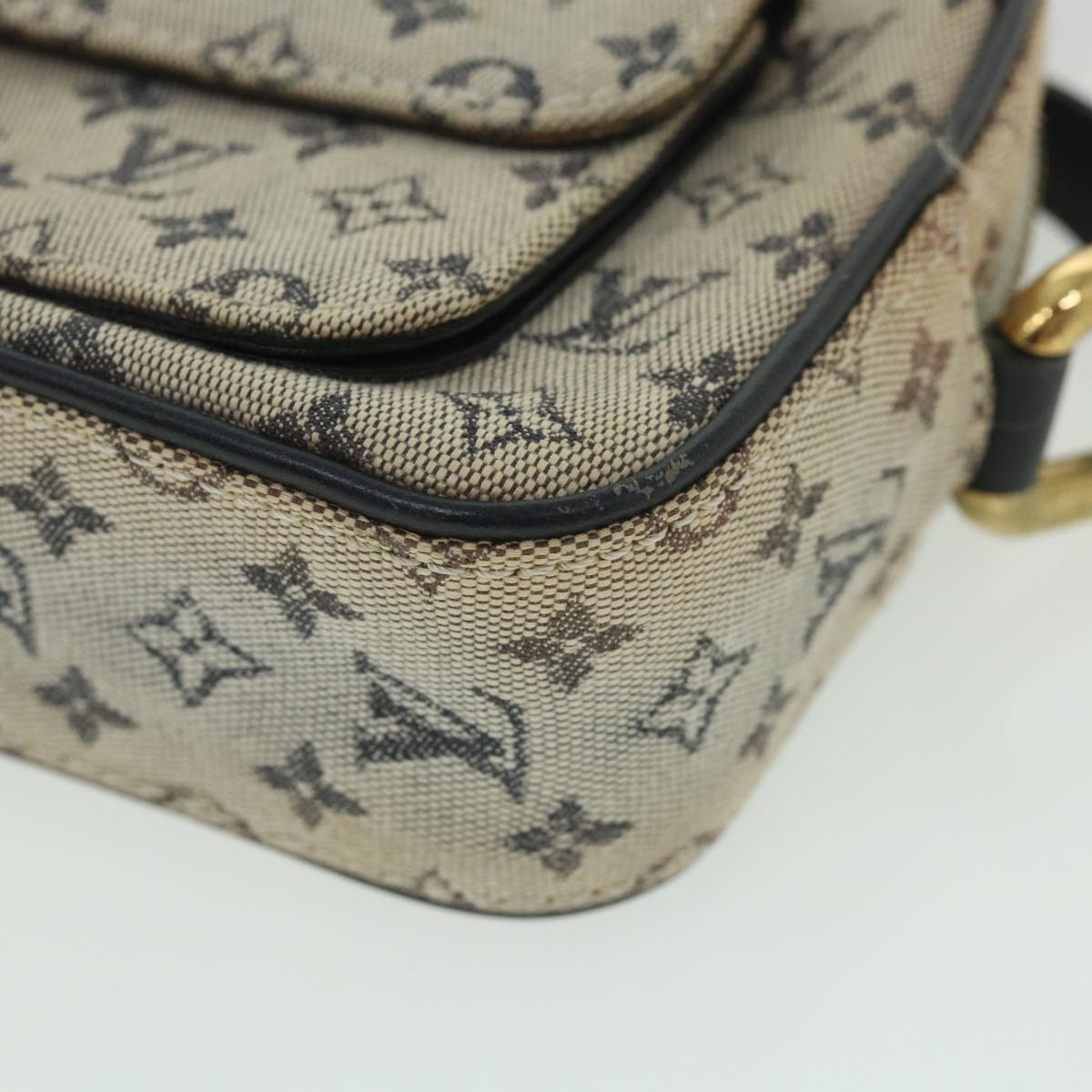 LOUIS VUITTON Monogram Mini Juliet MM Shoulder Bag Blue M92004 LV Auth 55281