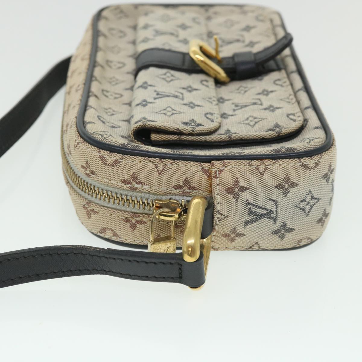 LOUIS VUITTON Monogram Mini Juliet MM Shoulder Bag Blue M92004 LV Auth 55281