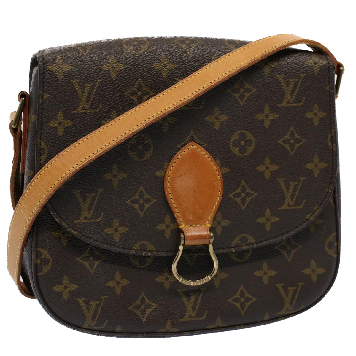 LOUIS VUITTON Monogram Saint Cloud GM Shoulder Bag M51242 LV Auth 55301