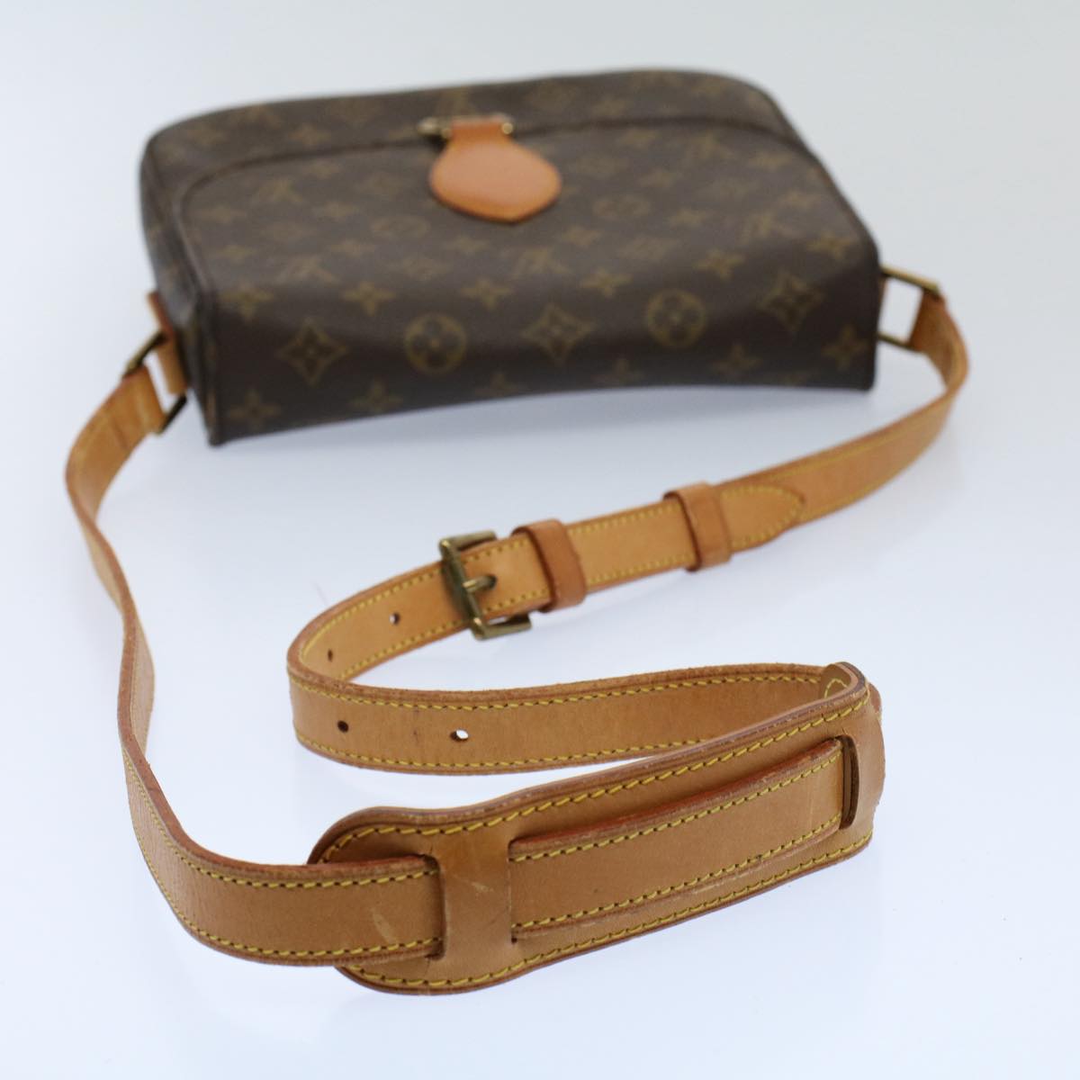 LOUIS VUITTON Monogram Saint Cloud GM Shoulder Bag M51242 LV Auth 55301