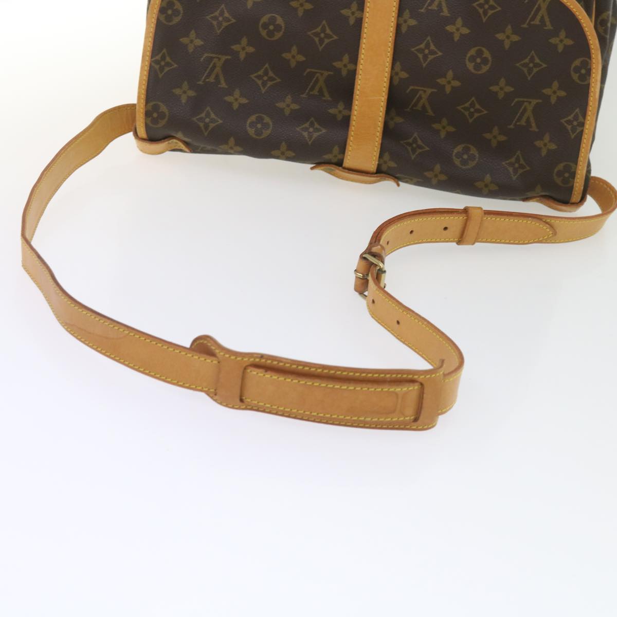 LOUIS VUITTON Monogram Saumur 35 Shoulder Bag M42254 LV Auth 55322