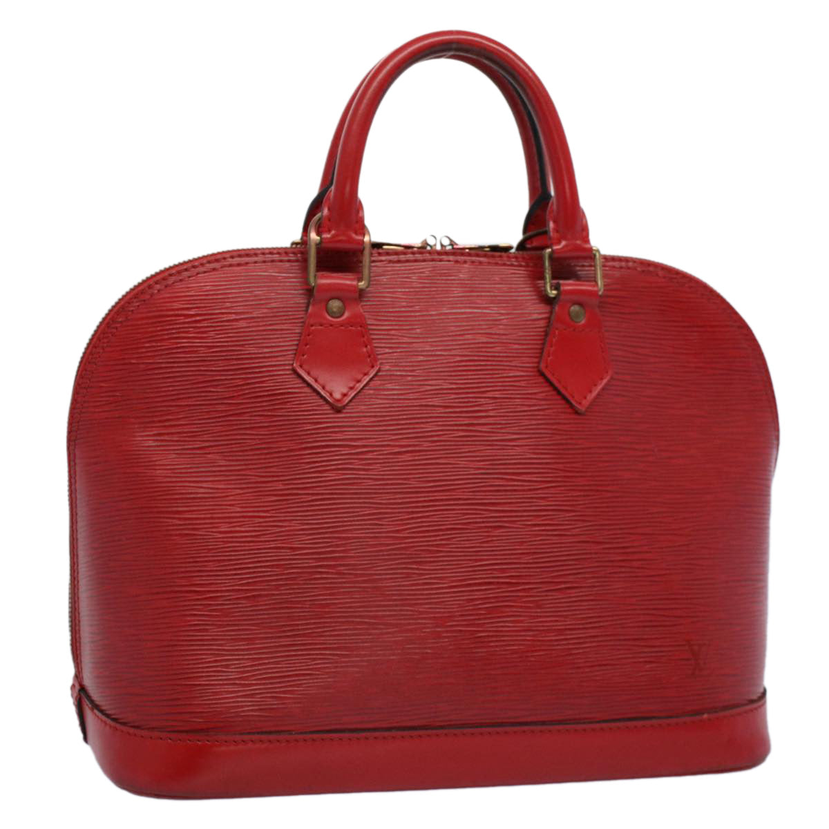 LOUIS VUITTON Epi Alma Hand Bag Castilian Red M52147 LV Auth 55355