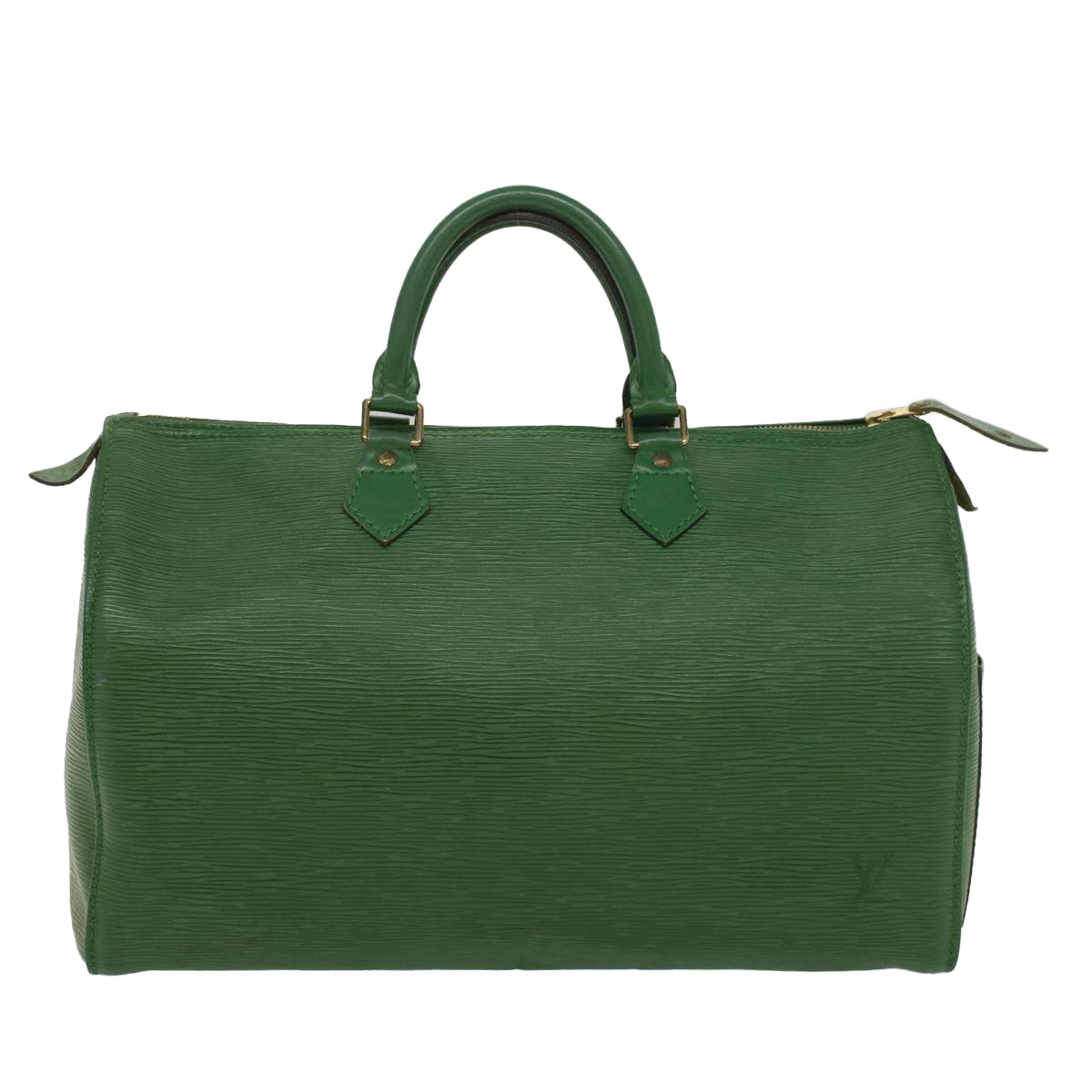 LOUIS VUITTON Epi Speedy 35 Hand Bag Borneo Green M42994 LV Auth 55356