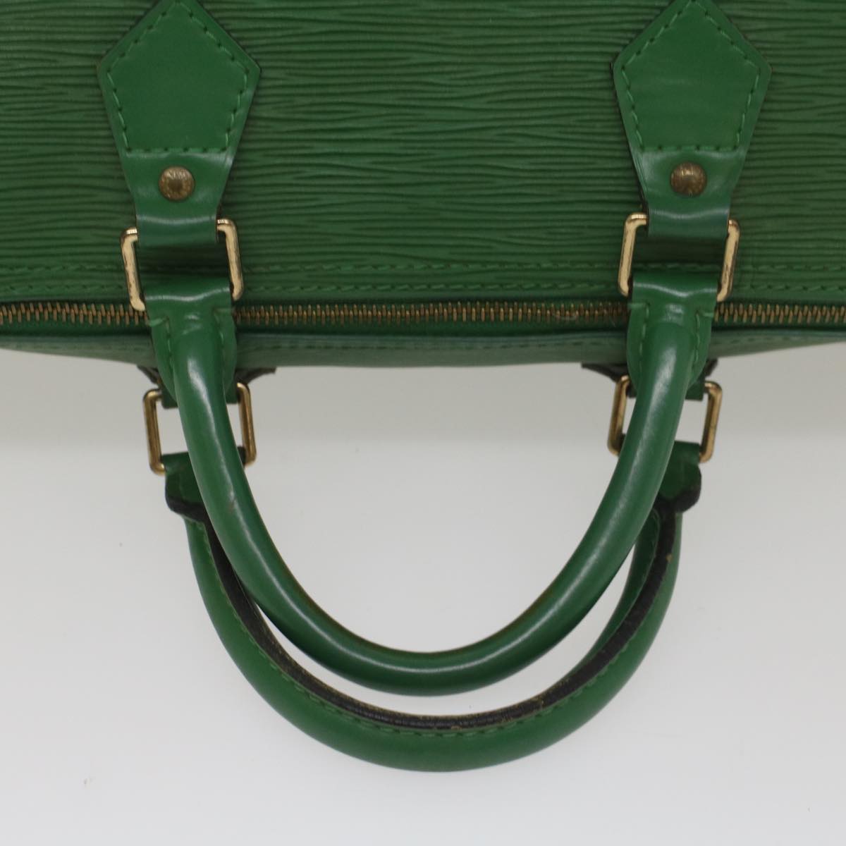 LOUIS VUITTON Epi Speedy 35 Hand Bag Borneo Green M42994 LV Auth 55356