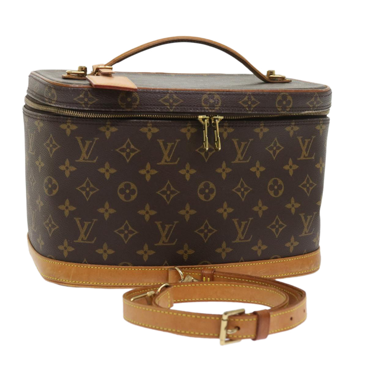 LOUIS VUITTON Monogram Nice Hand Bag 2way M47280 LV Auth 55358