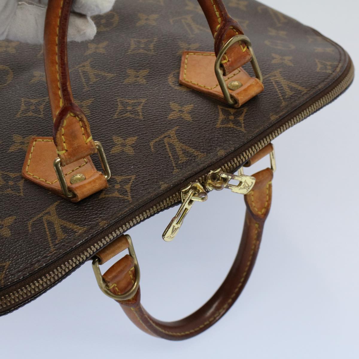 LOUIS VUITTON Monogram Alma Hand Bag M51130 LV Auth 55361