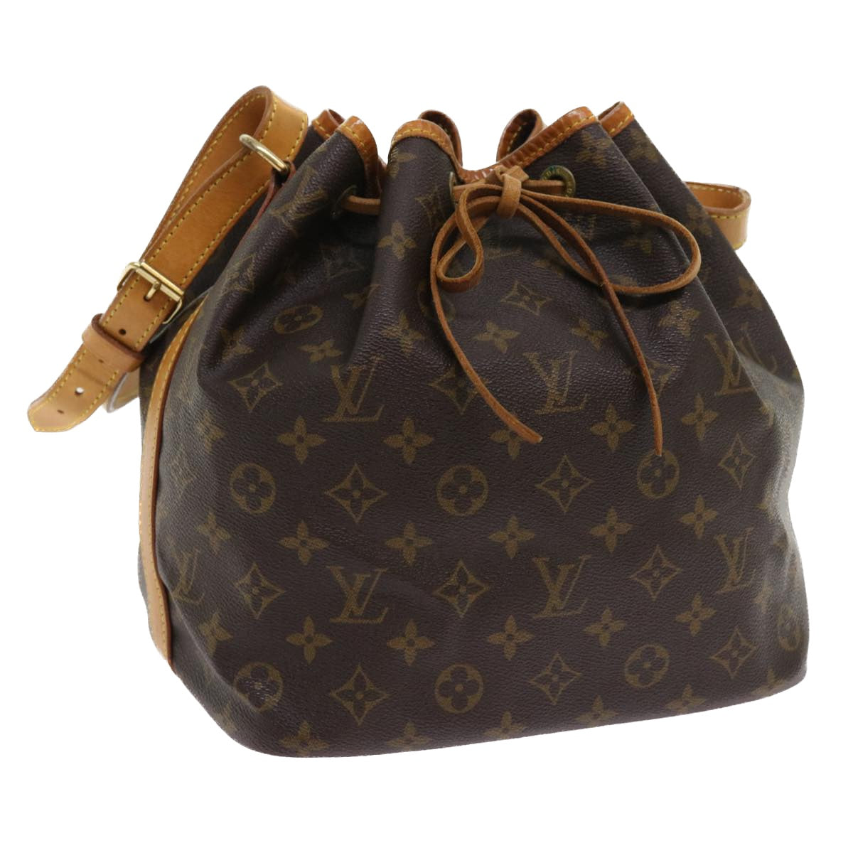 LOUIS VUITTON Monogram Petit Noe Shoulder Bag M42226 LV Auth 55367