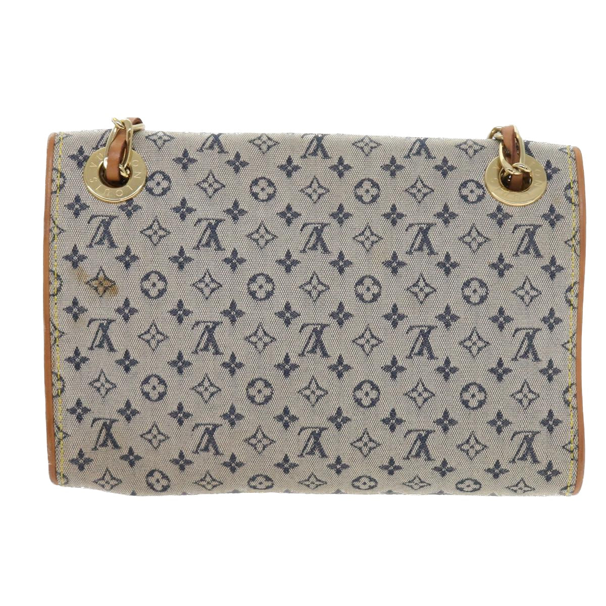 LOUIS VUITTON Monogram Mini Camille Chain Shoulder Bag Blue M92002 Auth 55469 - 0