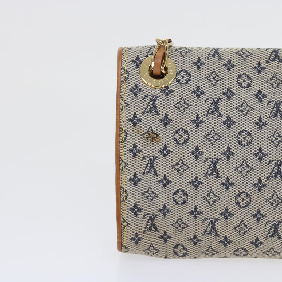 LOUIS VUITTON Monogram Mini Camille Chain Shoulder Bag Blue M92002 Auth 55469