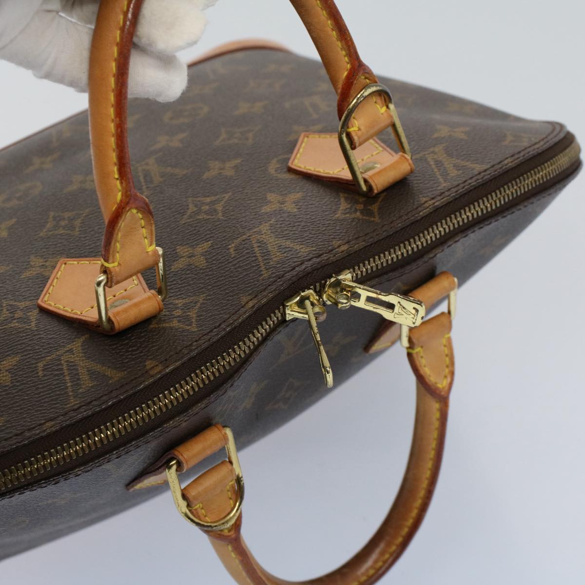 LOUIS VUITTON Monogram Alma Hand Bag M51130 LV Auth 55474