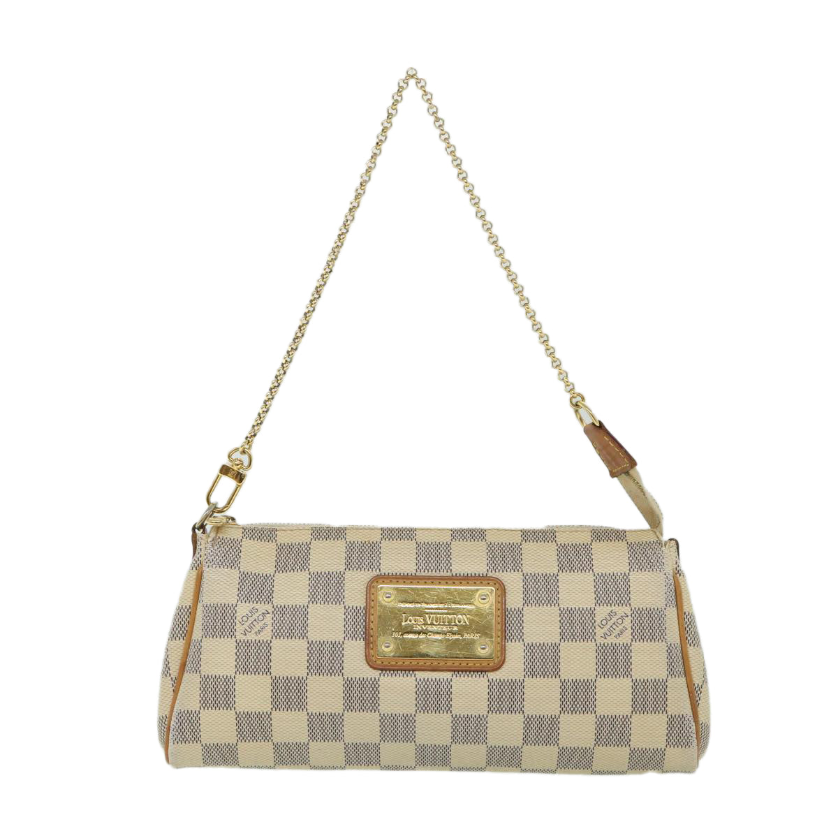 LOUIS VUITTON Damier Azur Eva Shoulder Bag 2way N55214 LV Auth 55519