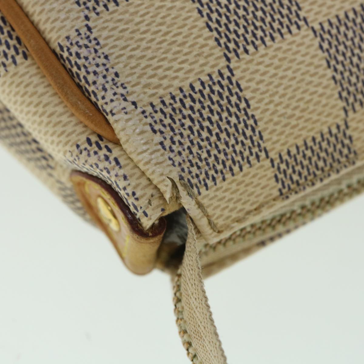 LOUIS VUITTON Damier Azur Eva Shoulder Bag 2way N55214 LV Auth 55519