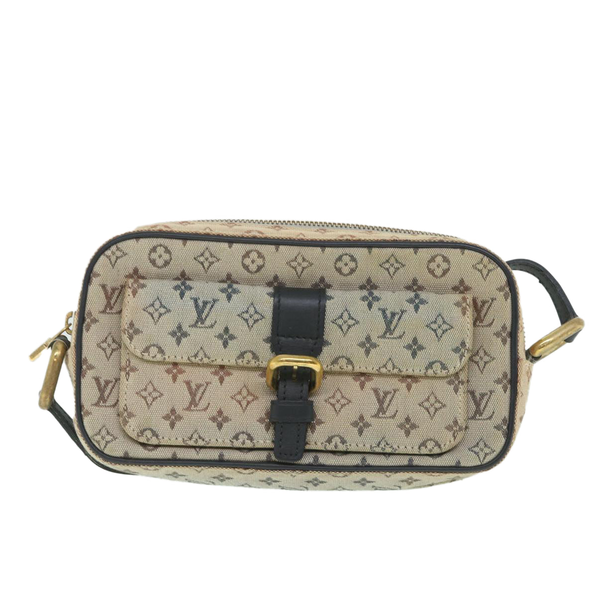 LOUIS VUITTON Monogram Mini Juliet MM Shoulder Bag Blue M92004 LV Auth 55527