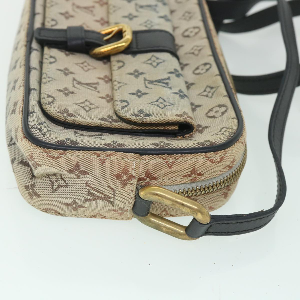 LOUIS VUITTON Monogram Mini Juliet MM Shoulder Bag Blue M92004 LV Auth 55527