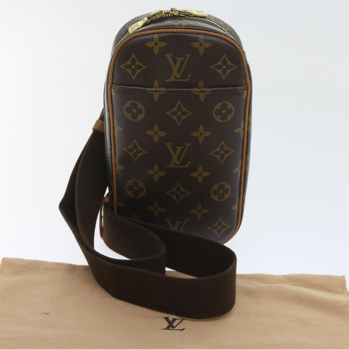 LOUIS VUITTON Monogram Pochette Gange Shoulder Bag M51870 LV Auth 55530