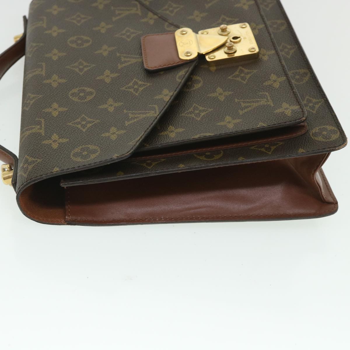 LOUIS VUITTON Monogram Monceau 28 Hand Bag 2way M51185 LV Auth 55540