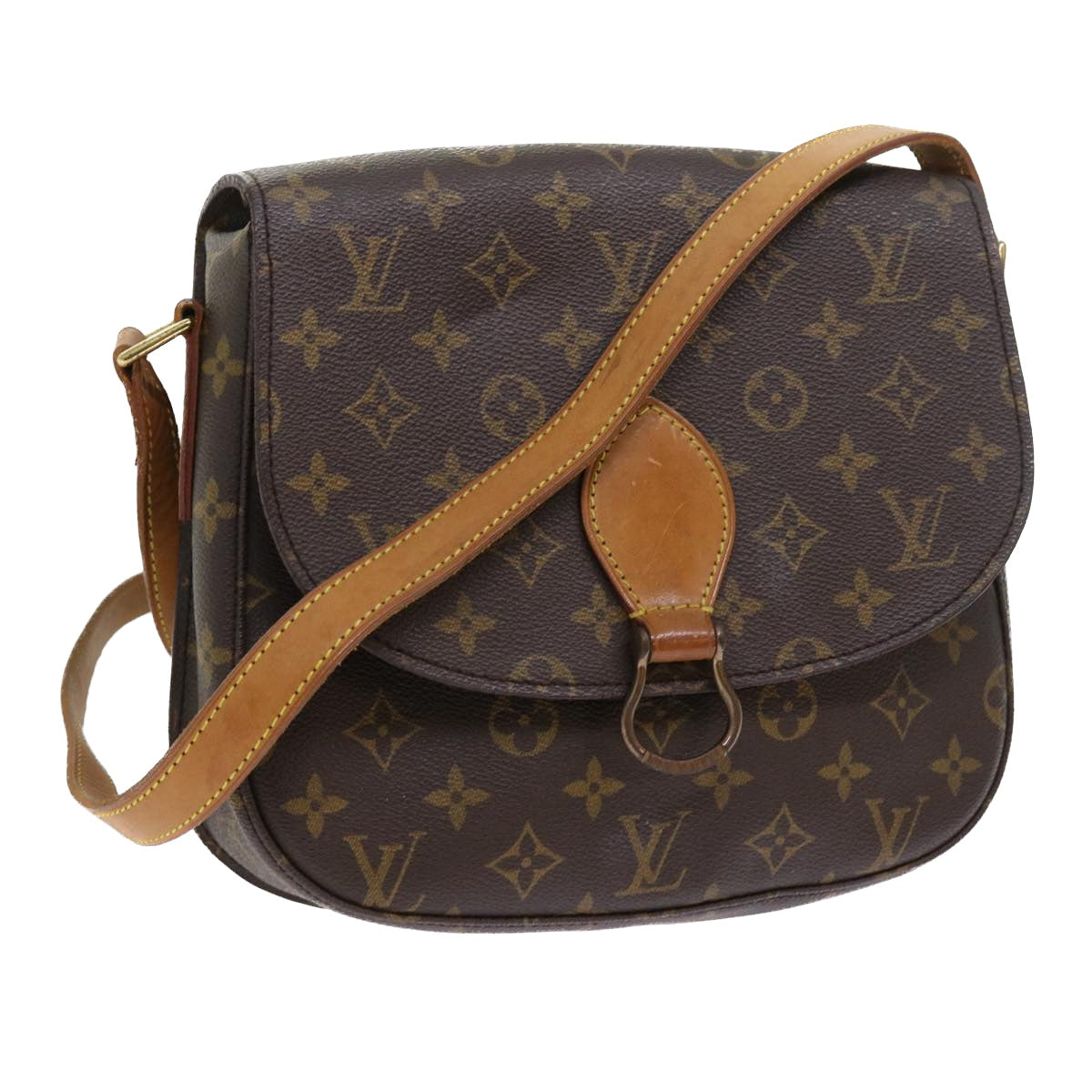 LOUIS VUITTON Monogram Saint Cloud GM Shoulder Bag M51242 LV Auth 55542