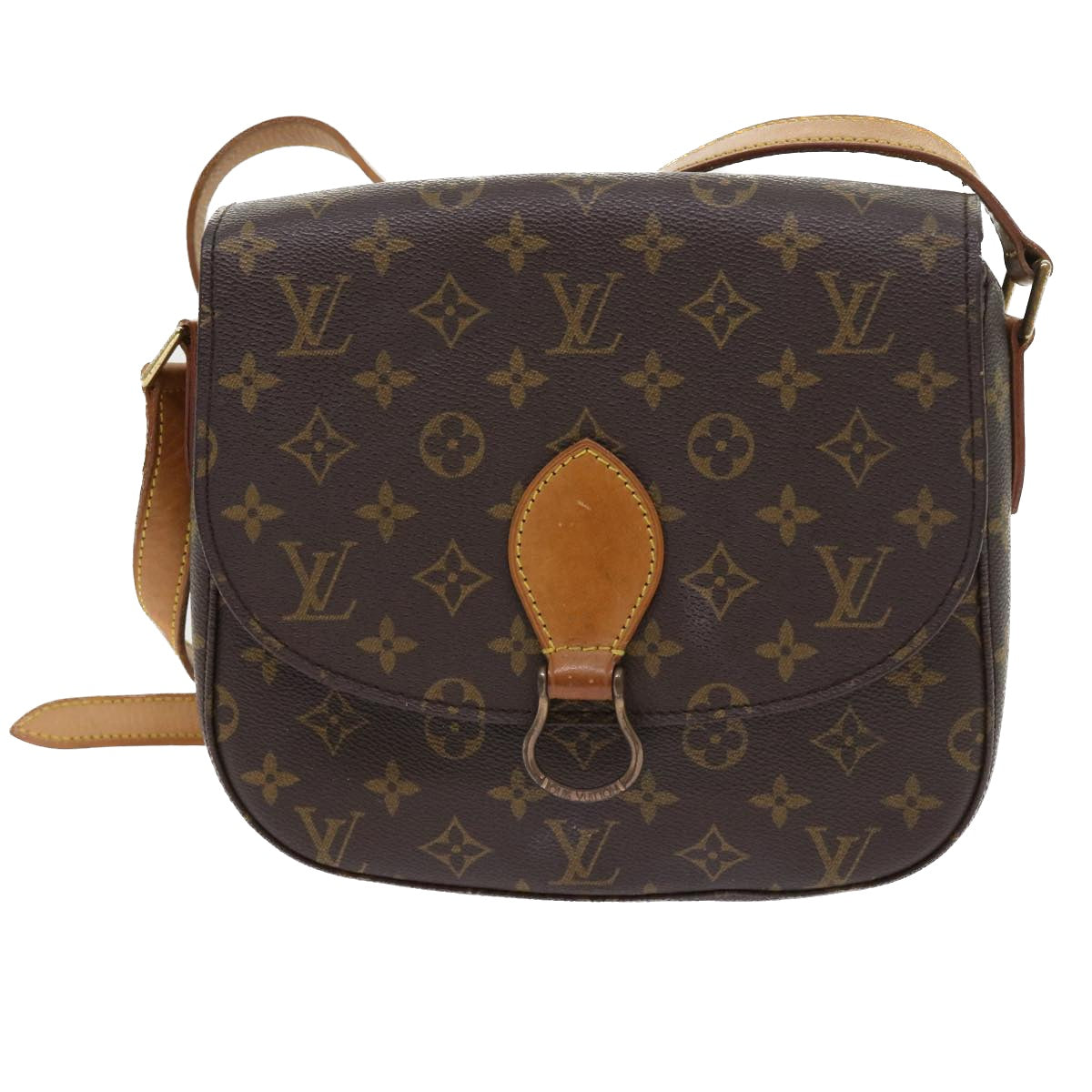 LOUIS VUITTON Monogram Saint Cloud GM Shoulder Bag M51242 LV Auth 55542