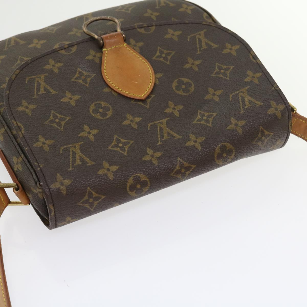 LOUIS VUITTON Monogram Saint Cloud GM Shoulder Bag M51242 LV Auth 55542