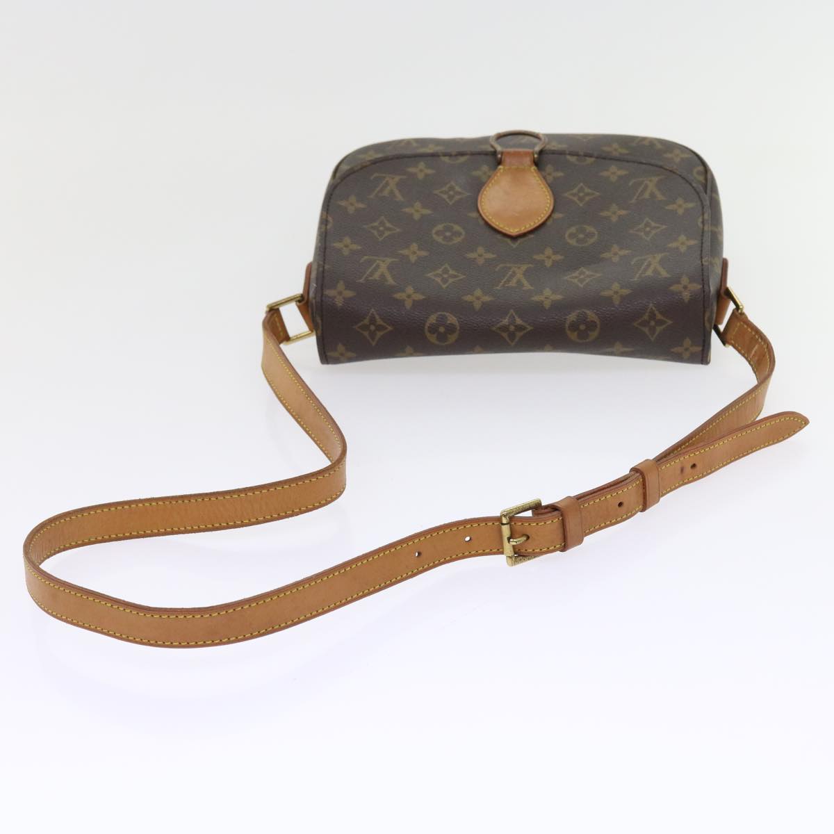 LOUIS VUITTON Monogram Saint Cloud GM Shoulder Bag M51242 LV Auth 55542