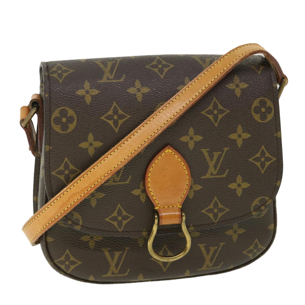 LOUIS VUITTON Monogram Saint Cloud MM Shoulder Bag Vintage M51243 LV Auth 55545