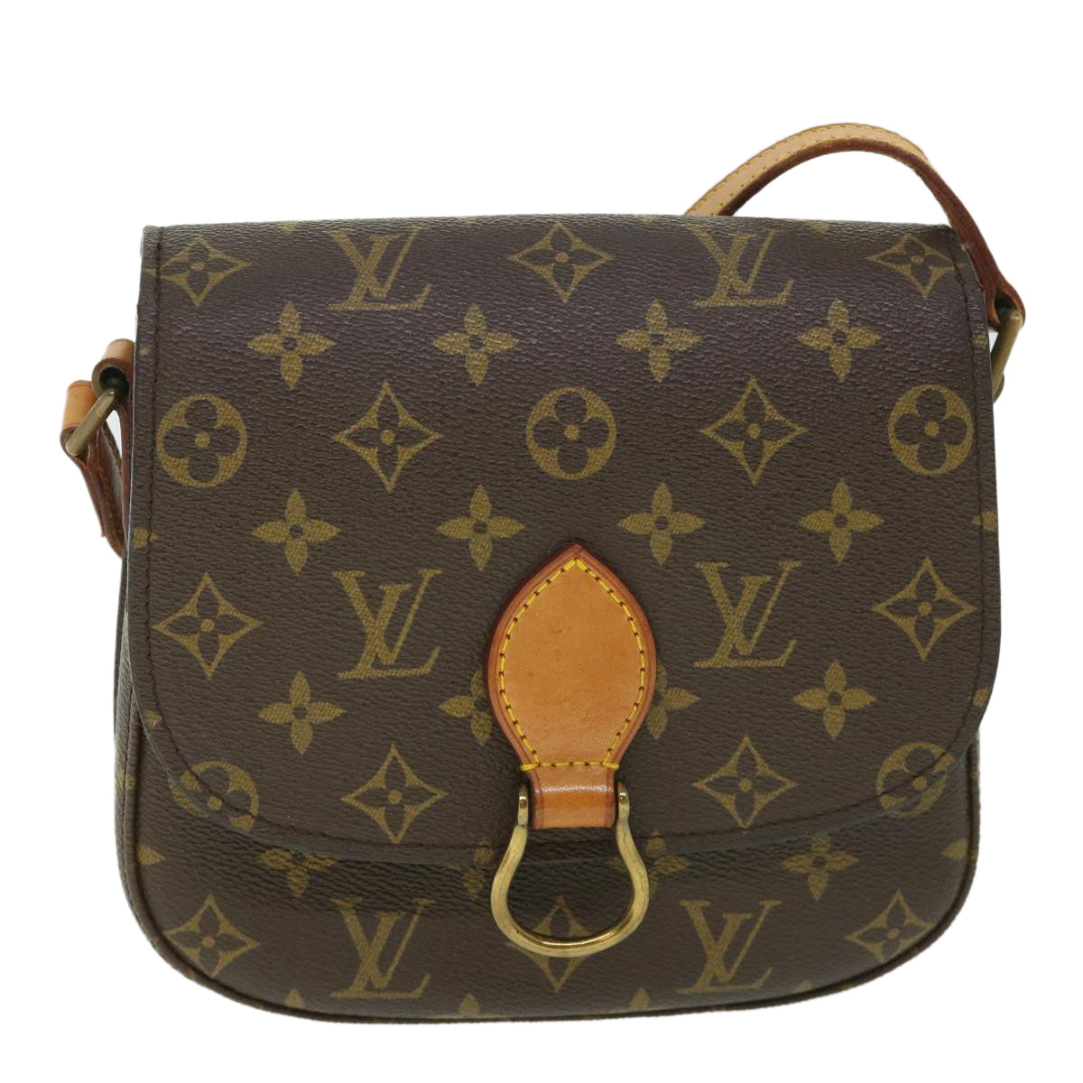 LOUIS VUITTON Monogram Saint Cloud MM Shoulder Bag Vintage M51243 LV Auth 55545